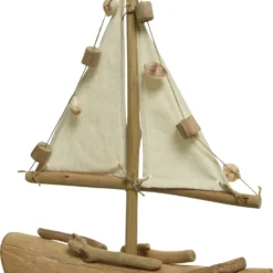 Decoris Decoratie Boot Beige 36 X 7 X 45 Cm