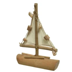 Decoris Decoratie Boot Beige 22 X 5 X 30 Cm