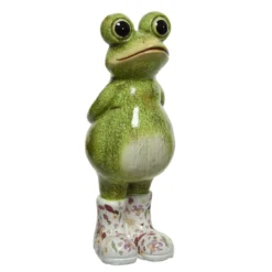 Decoris Tuinbeeld Kikker Groen 8,6 X 11 X 24,5 Cm