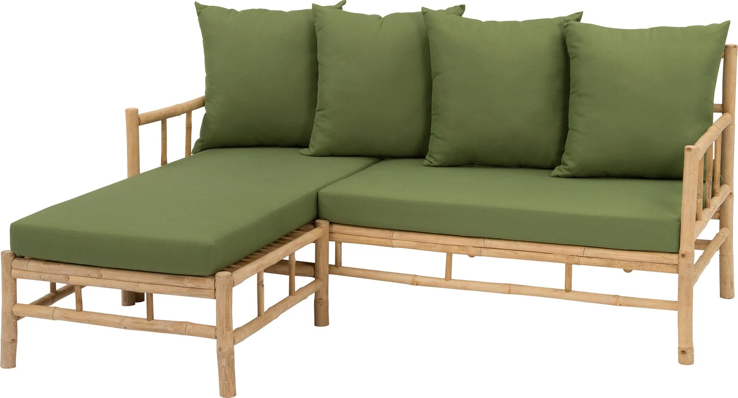 Intratuin 3-zits Loungebank Fleur Bamboe 3 Intratuin 3-zits Loungebank Fleur Bamboe