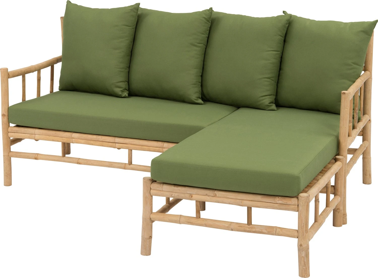 Intratuin 3-zits Loungebank Fleur Bamboe 4 Intratuin 3-zits Loungebank Fleur Bamboe - Afbeelding 2