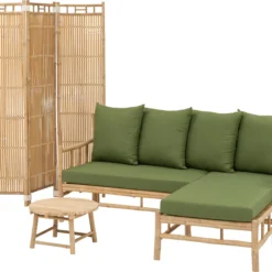 Intratuin 3-zits Loungebank Fleur Bamboe 14 Intratuin 3-zits Loungebank Fleur Bamboe -Madison Sales Store 8720196018970 6