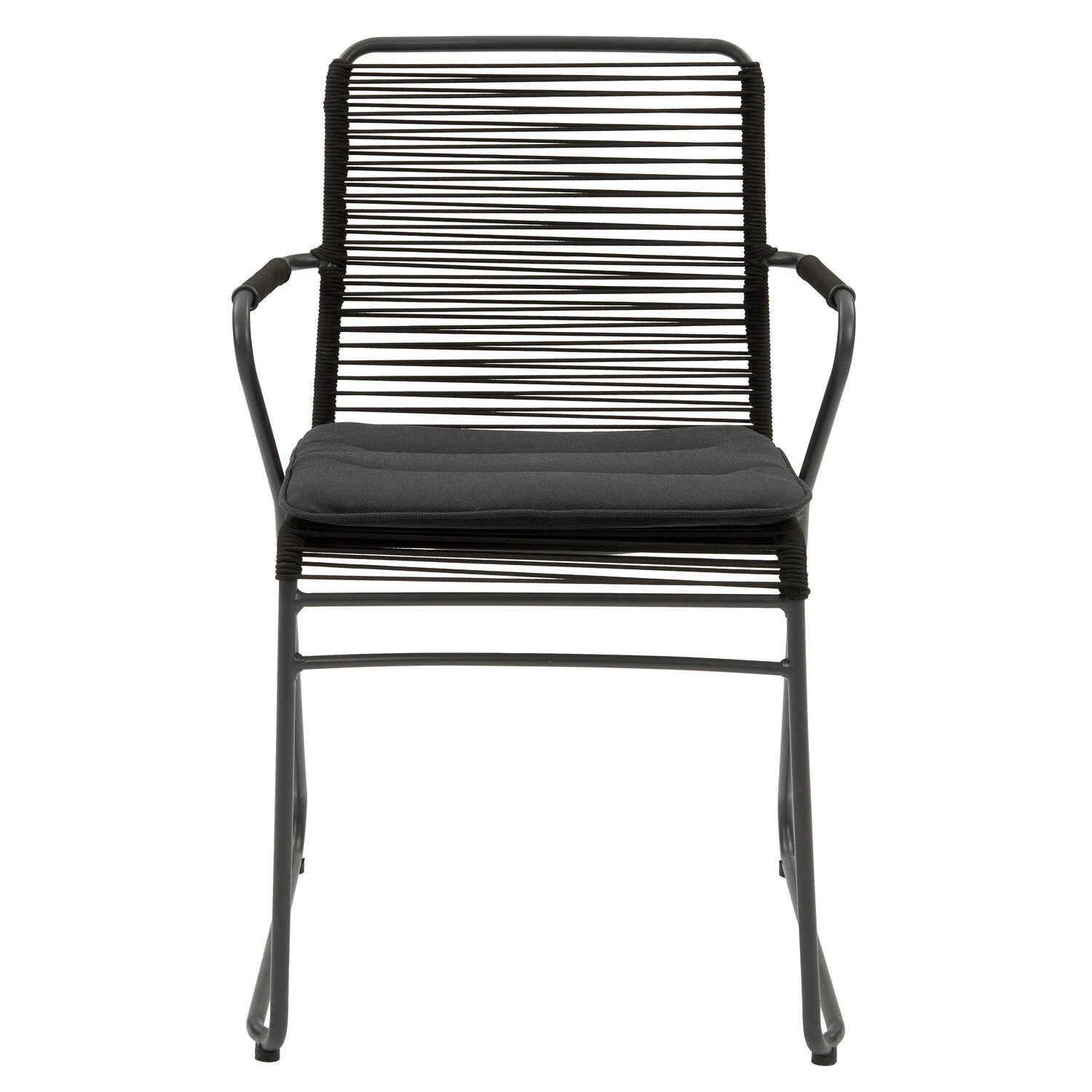 Intratuin Draadstoel Ivy Antraciet 4 Intratuin Draadstoel Ivy Antraciet - Afbeelding 2