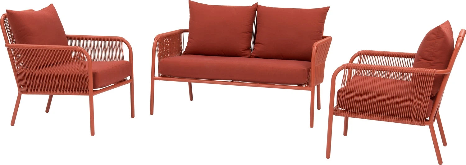 Intratuin Loungestoel Siri Wicker Terracotta 6 Intratuin Loungestoel Siri Wicker Terracotta - Afbeelding 4