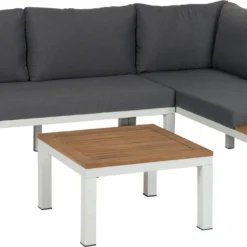 Intratuin 4-zits Loungeset Guava Staal Wit