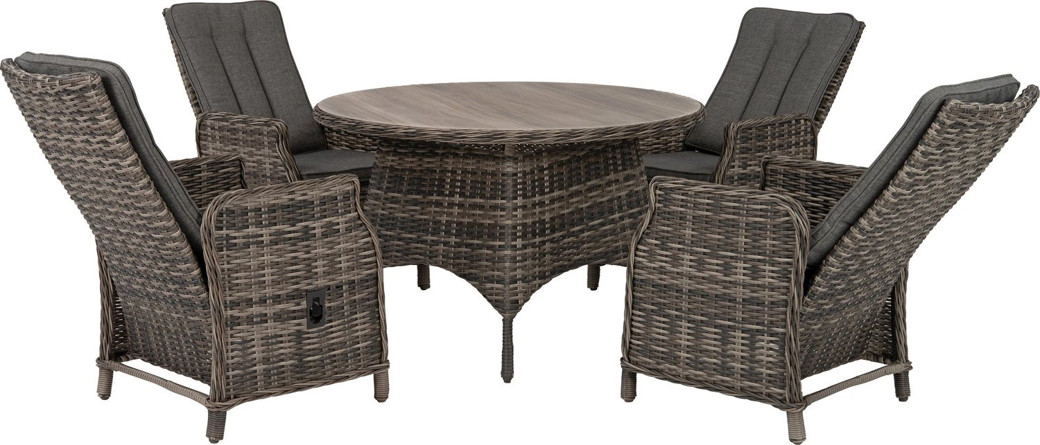 Intratuin Verstelbare Loungestoel Lima Wicker Grijs 11 Intratuin Verstelbare Loungestoel Lima Wicker Grijs - Afbeelding 9