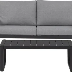 Intratuin 4-zits Loungeset Amber Aluminium Zwart -Madison Sales Store 8720196117147 3