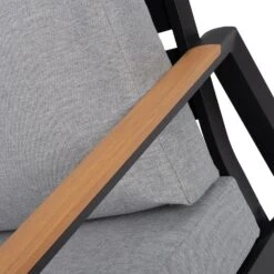 Intratuin 4-zits Loungeset Amber Aluminium Zwart -Madison Sales Store 8720196117147 4