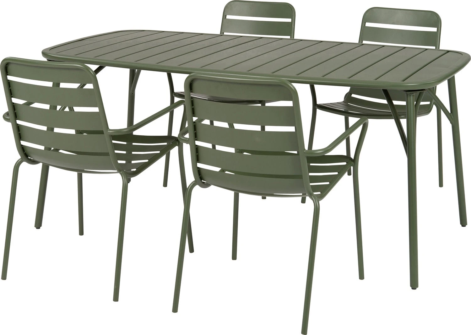 Intratuin Eettafel Olle Groen 162,8 X 90 X 73 Cm 6 Intratuin Eettafel Olle Groen 162,8 X 90 X 73 Cm - Afbeelding 4