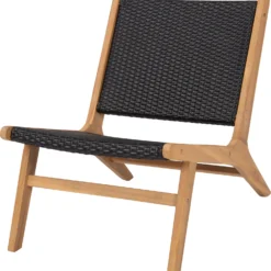 Intratuin Loungestoel Lulu Wicker Zwart