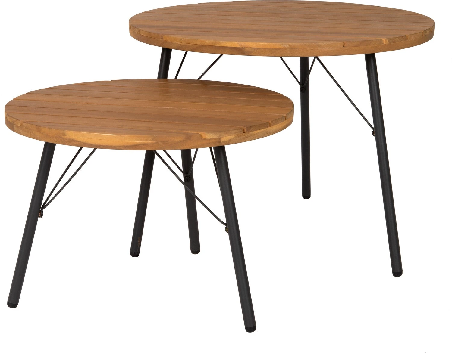 Intratuin Bijzettafel Diane D 50 H 45 Cm / D 60 H 35 Cm 2-delig 3 Intratuin Bijzettafel Diane D 50 H 45 Cm / D 60 H 35 Cm 2-delig