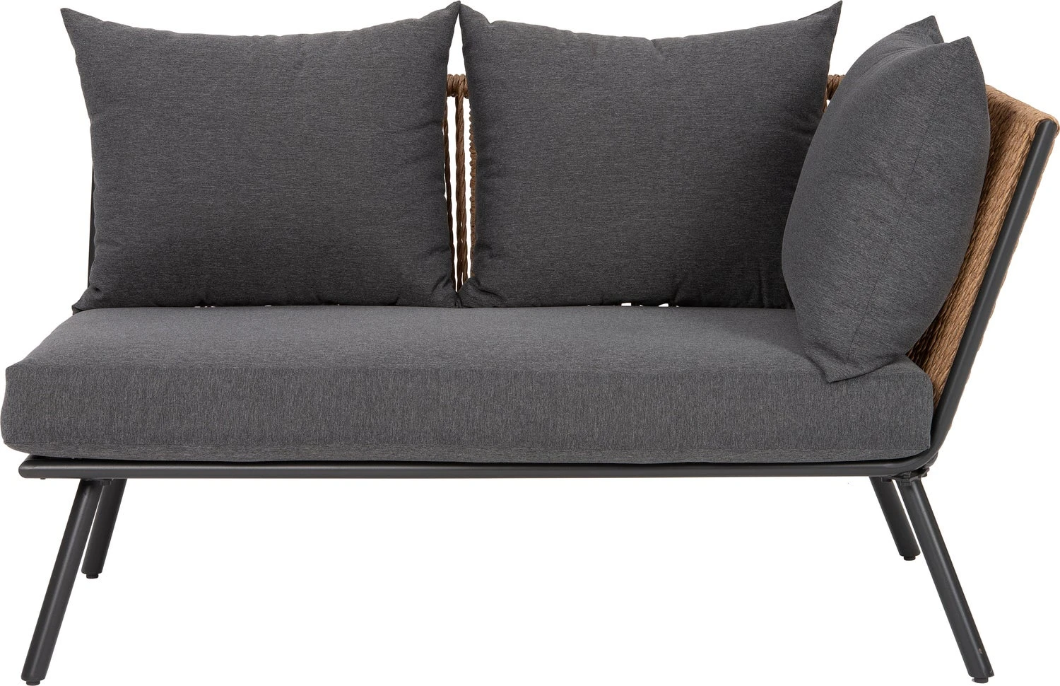 Intratuin 2-zits Loungebank Iris Wicker Naturel Links 4 Intratuin 2-zits Loungebank Iris Wicker Naturel Links - Afbeelding 2