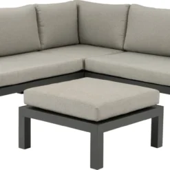 Intratuin 4-zits Loungeset Nola Aluminium Grijs