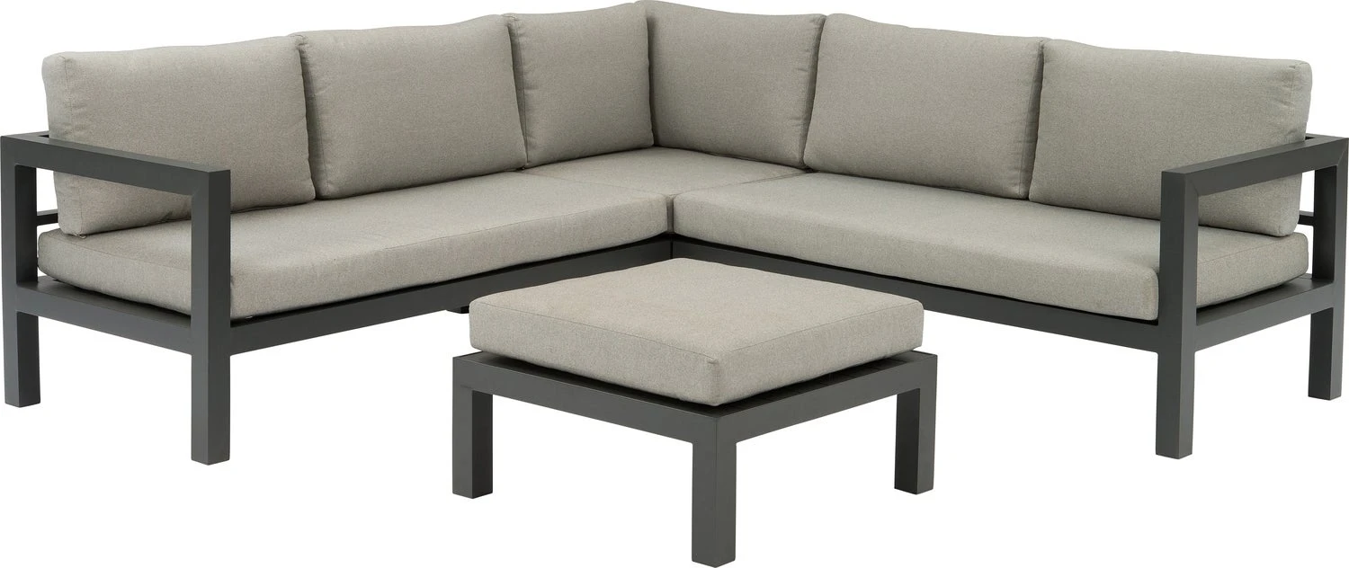 Intratuin 4-zits Loungeset Nola Aluminium Grijs 3 Intratuin 4-zits Loungeset Nola Aluminium Grijs