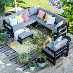 Intratuin 4-zits Loungeset Nola Aluminium Grijs 13 Intratuin 4-zits Loungeset Nola Aluminium Grijs -Madison Sales Store 8720196182824 7