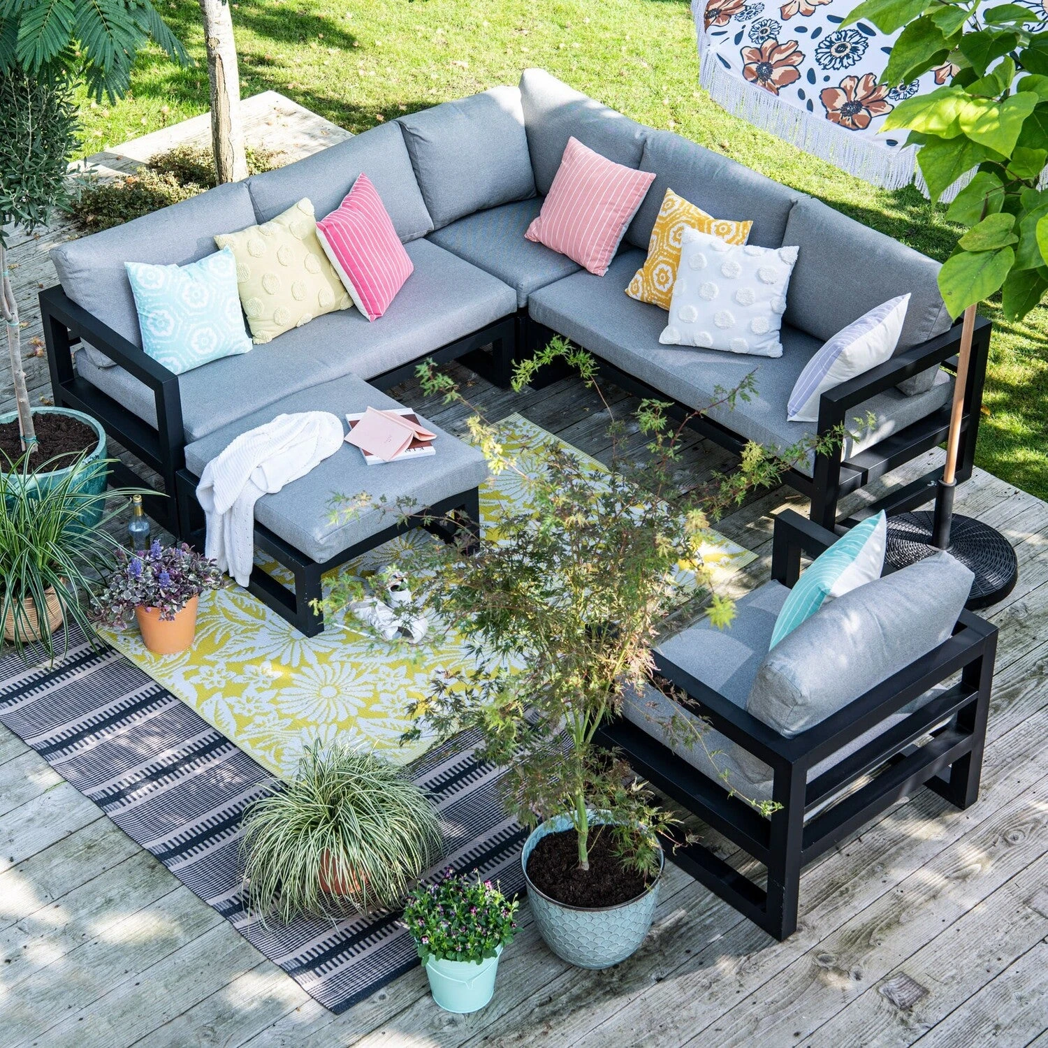 Intratuin 4-zits Loungeset Nola Aluminium Grijs 8 Intratuin 4-zits Loungeset Nola Aluminium Grijs - Afbeelding 6