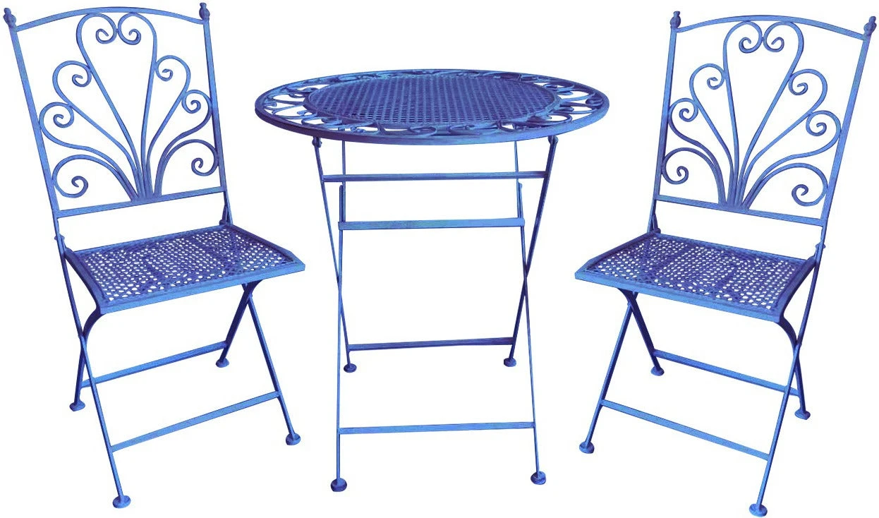Intratuin Bistrotafel Debbie Blauw D 70 H 75 Cm 4 Intratuin Bistrotafel Debbie Blauw D 70 H 75 Cm - Afbeelding 2