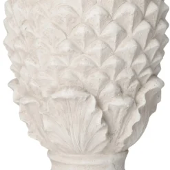 Intratuin Tuinbeeld Pijnappel Tjered Crème / Grijs 28,5 X 28,5 X 58 Cm