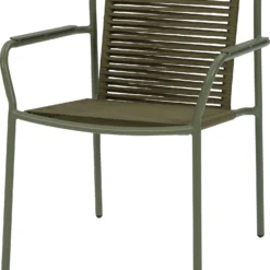 Intratuin Eettafelstoel Jasmijn Aluminium Groen