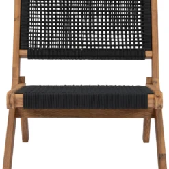 Intratuin Loungestoel Coco Zwart Acaciahout -Madison Sales Store 8720196356515 2