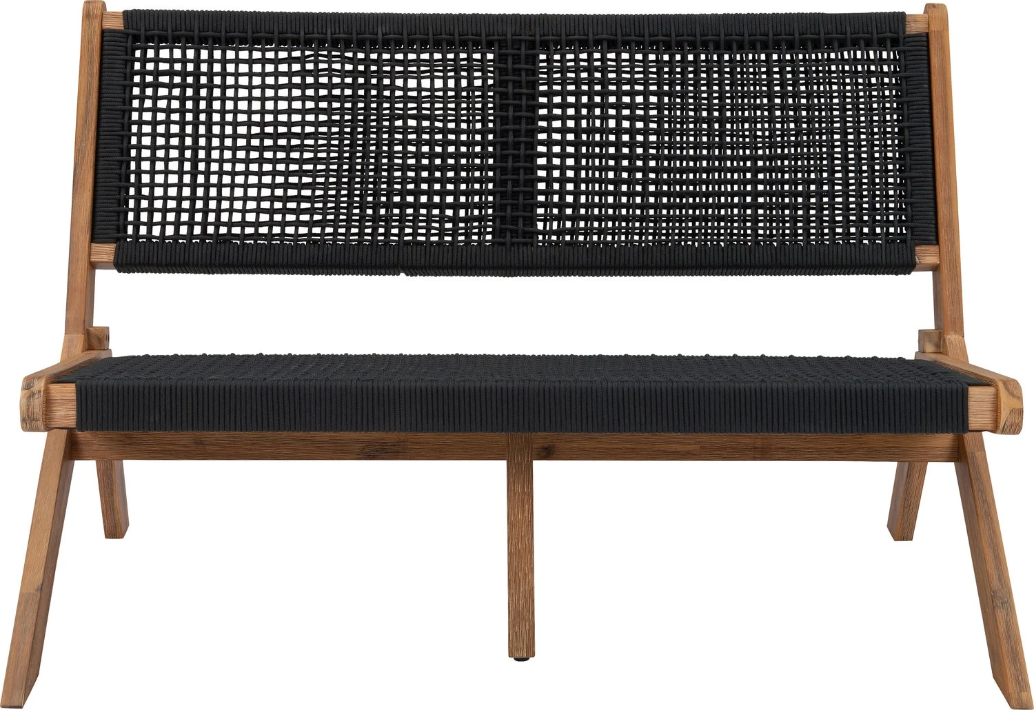 Intratuin 2-zits Loungebank Coco Zwart Acaciahout 4 Intratuin 2-zits Loungebank Coco Zwart Acaciahout - Afbeelding 2