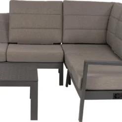 Tierra Outdoor Verstelbare 4-zits Loungeset Queens Aluminium Antraciet -Madison Sales Store 8720196361236 4