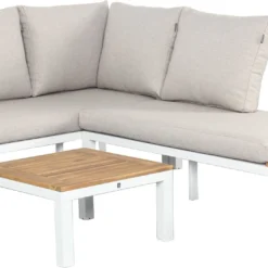 Intratuin 4-zits Loungeset Rosa Aluminium Wit