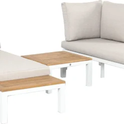 Intratuin 4-zits Loungeset Rosa Aluminium Wit -Madison Sales Store 8720196367795 4