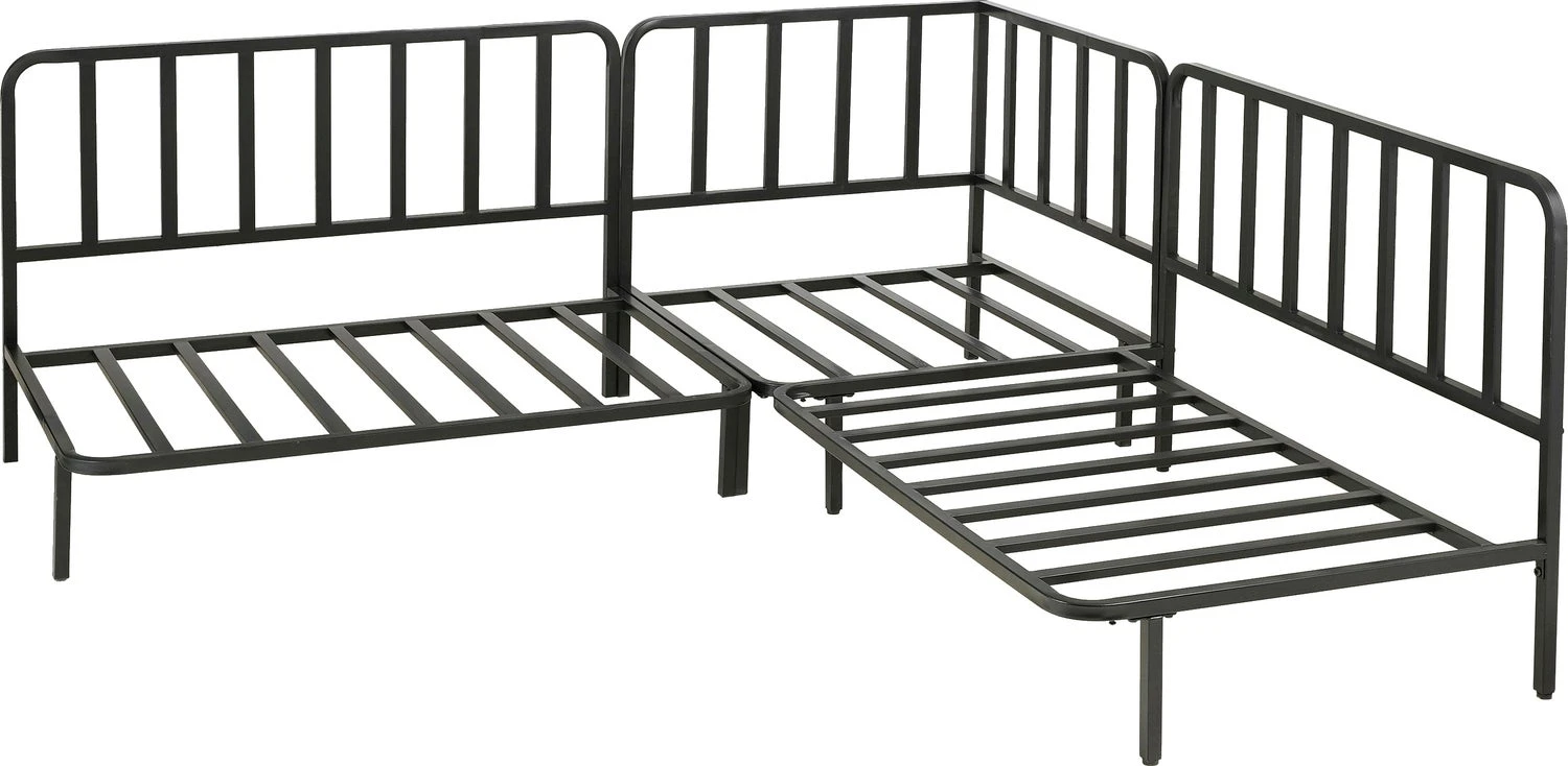 Mica Decorations 4-zits Hoekset Celo Staal Zwart 3 Mica Decorations 4-zits Hoekset Celo Staal Zwart