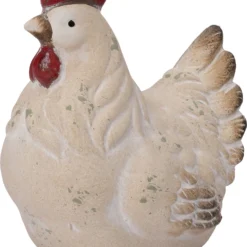 Intratuin Tuinbeeld Kip Crème 20 X 14,5 X 17,5 Cm