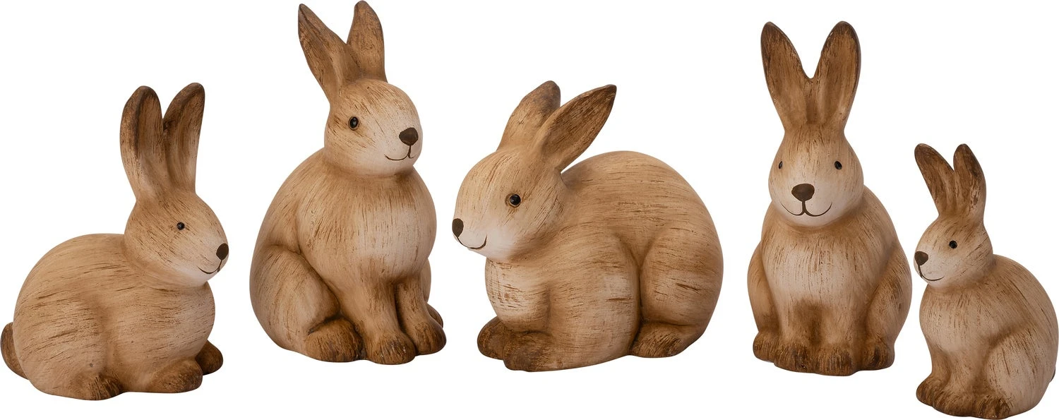 Intratuin Tuinbeeld Konijn Bruin 12,2 X 9 X 17 Cm 4 Intratuin Tuinbeeld Konijn Bruin 12,2 X 9 X 17 Cm - Afbeelding 2