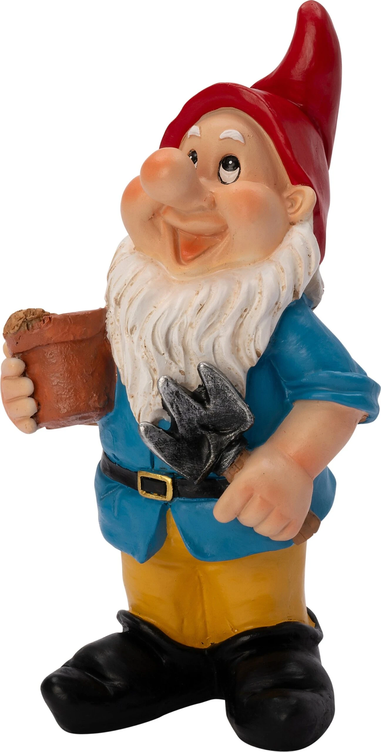 Intratuin Tuinkabouter Ricky Met Hark Blauw / Geel 15,5 X 13 X 30 Cm 3 Intratuin Tuinkabouter Ricky Met Hark Blauw / Geel 15,5 X 13 X 30 Cm