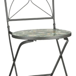 Mica Decorations Bistrostoel Tristan Zwart / Groen 40 X 52 X 88,5 Cm