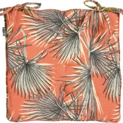 In The Mood Collection bistrokussen  Flora Oranje 40 x 40 cm