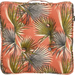 In The Mood Collection matraskussen Flora Oranje 45 x 45 cm