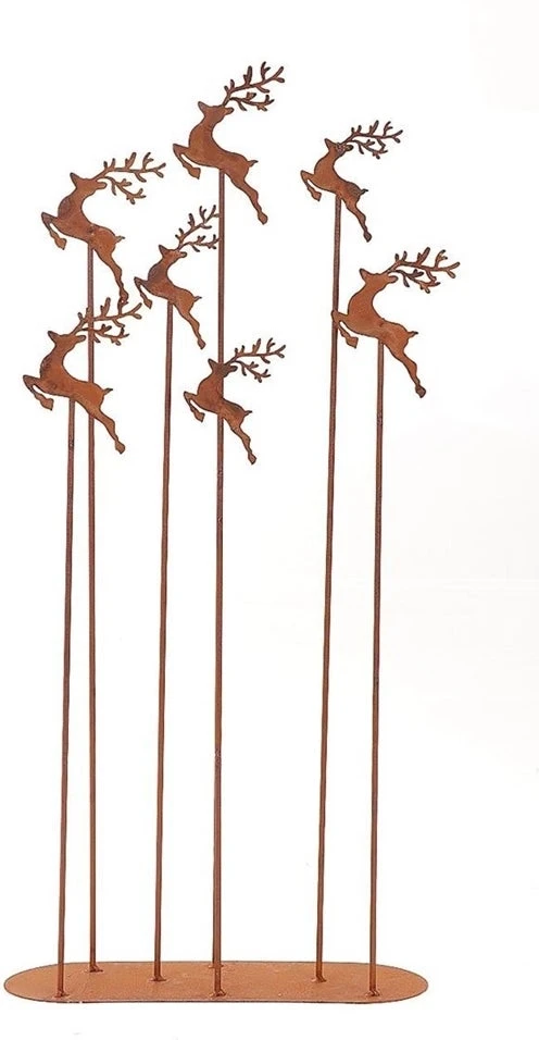 Tuinbeeld Hert Op Voet Hummy Roest 28 X 10 X 60 Cm 3 Tuinbeeld Hert Op Voet Hummy Roest 28 X 10 X 60 Cm